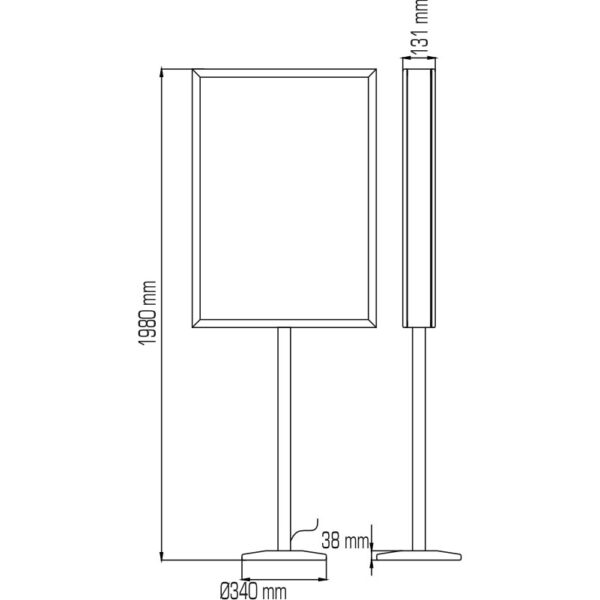 Chrome Lightbox Stand - Image 4