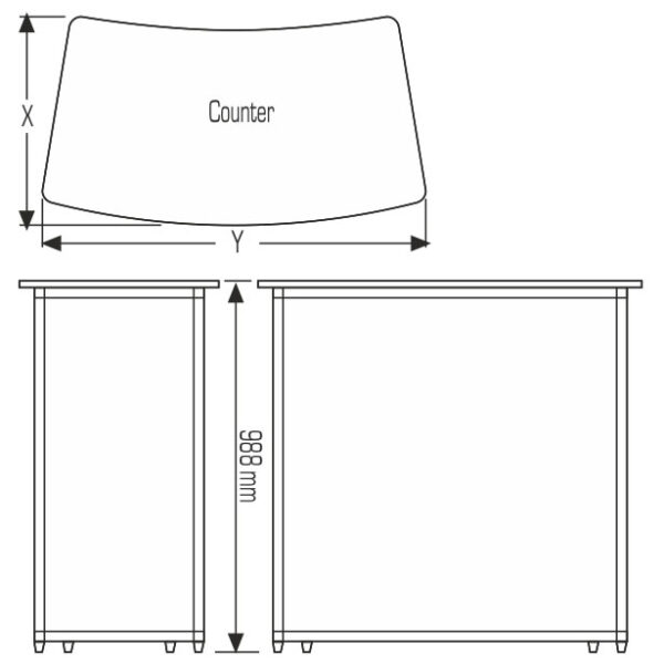 Folding Counter "Oval" - Image 9