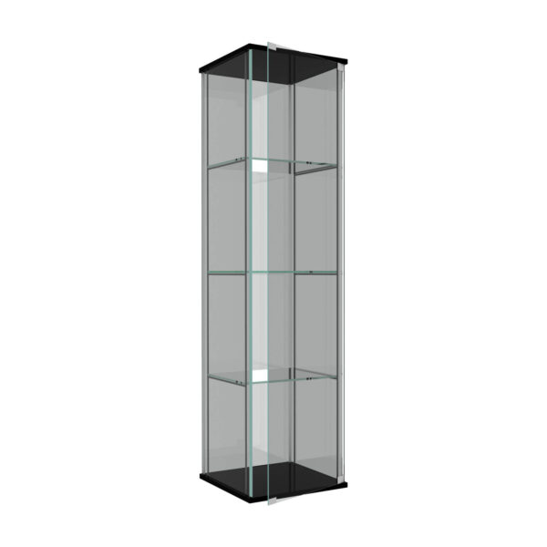 Frameless Glass Tower Showcase