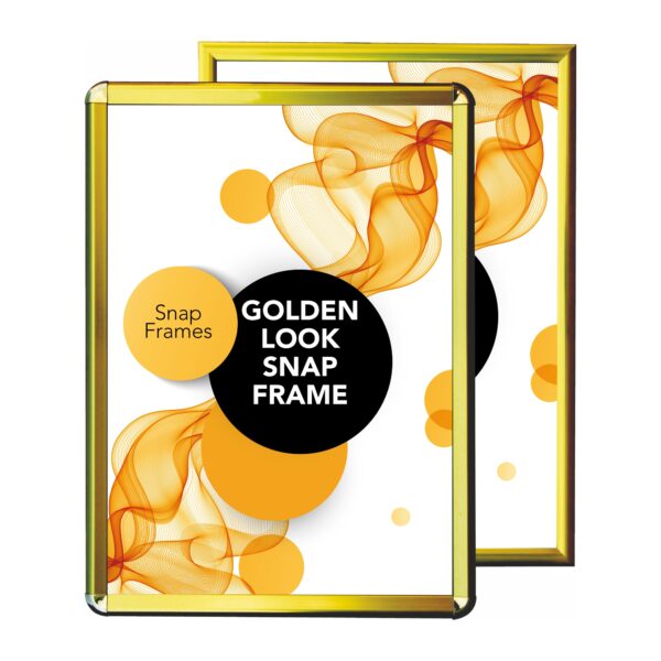 Golden Look Snap Frame