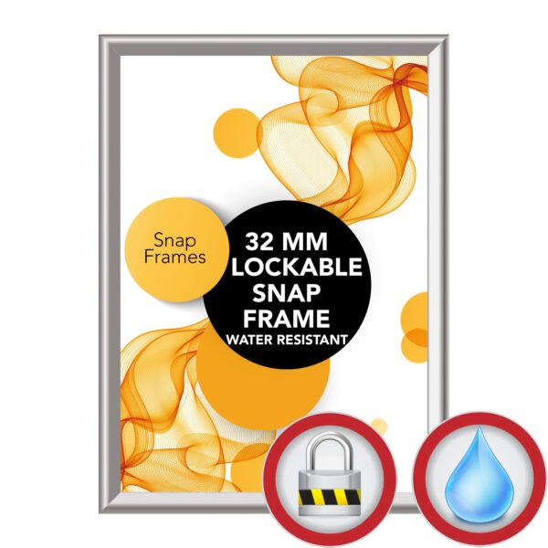 Lockable Snap Frame - 32 mm "Water Resistant"