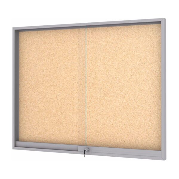 MIDI Sliding Doors Noticeboard "Cork"