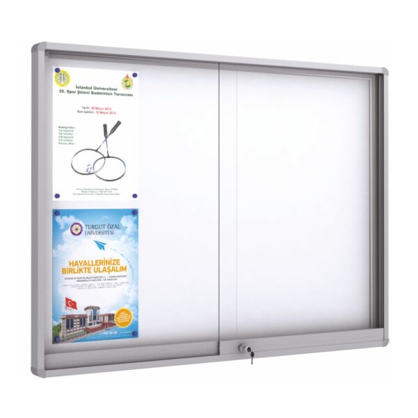 MIDI Sliding Doors Noticeboard "Magnetic" - Image 3