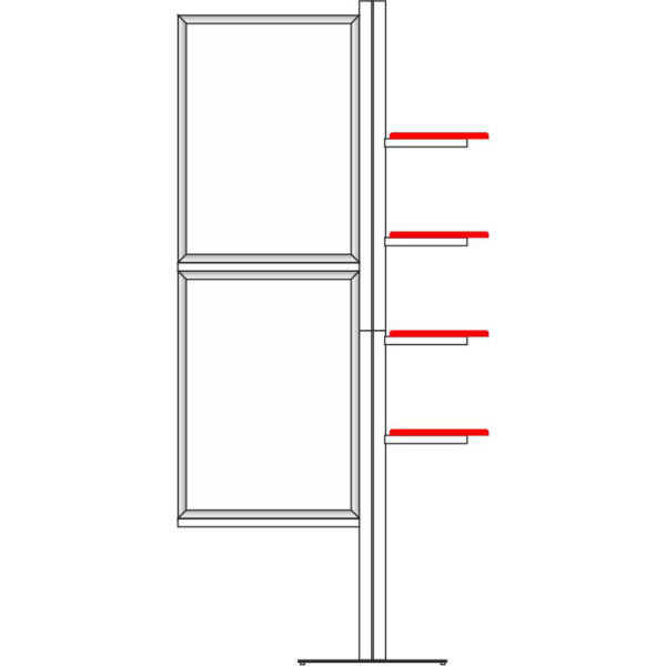 Multi Display with Slide in Frames & Display Shelves - Image 5