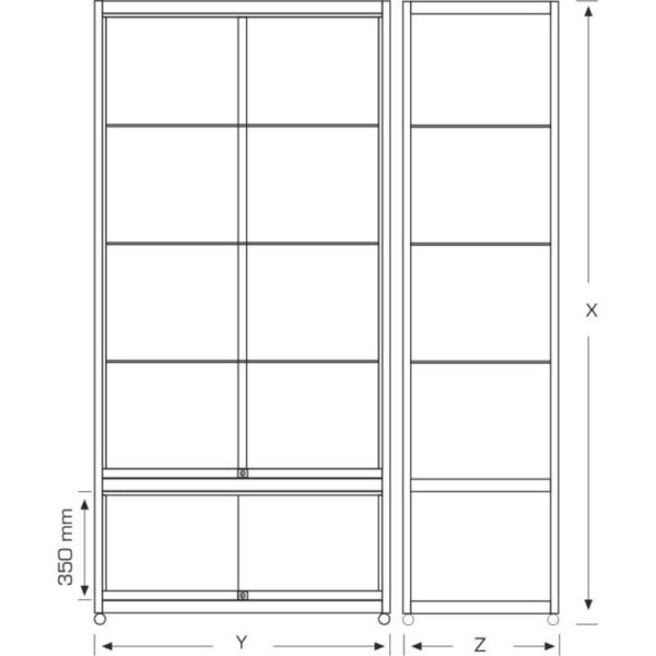 Tower Showcase "Sliding Doors with Storage" - Image 5