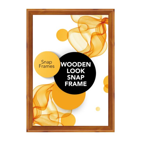 Wooden Look Snap Frame