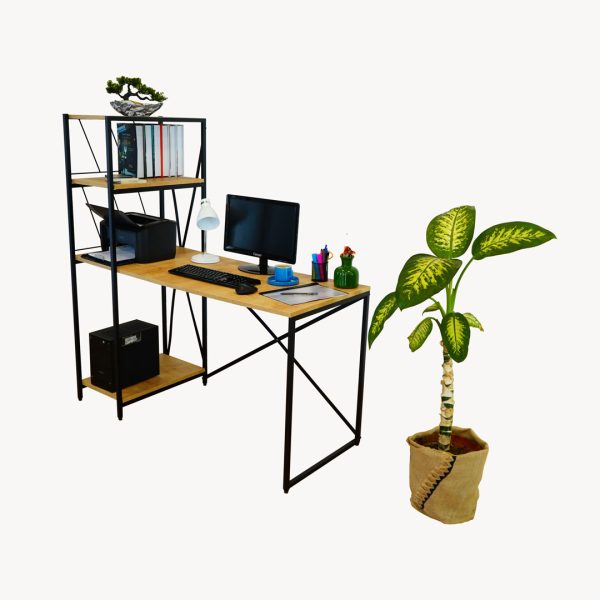 Simplex – Desk With Shelves - Image 3